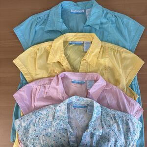 Vintage Maternity Tops Bundle Womens XL 16/18 Spring Summer Pastels Lot